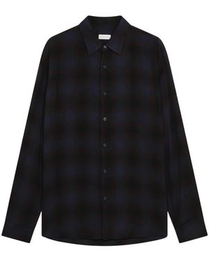 Dries Van Noten Overhemden ,Bruin ,Curles Shirt - Zwart