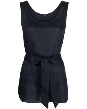 Kiton Sleeveless Tops - Blue