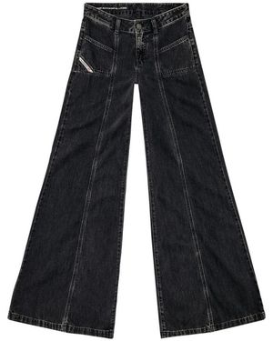 DIESEL Wide Trousers - Black