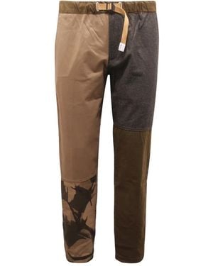 White Sand Straight Trousers - Brown