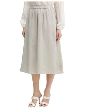 Silvian Heach Rokken ,Grijs ,Katoen Shipo Midi Rok
