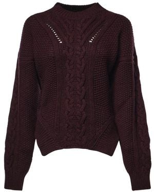 Dondup Round-Neck Strickwaren - Lila