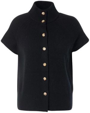JC Sophie Jassen ,Zwart ,Wol Rose Ellen Gilet