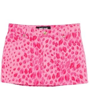 Just Cavalli Denim Skirts - Pink