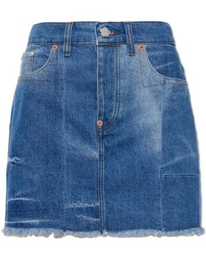 KENZO Rokken ,Blauw ,Denim Vintage-Effect Denim Rok