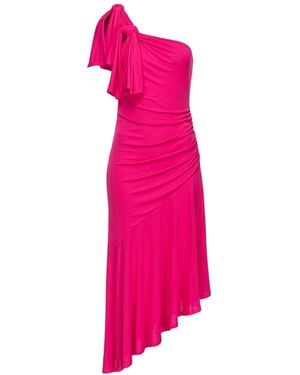 Pinko Kleedjes ,Roze ,Sagrantino Abito Interlock Crepe