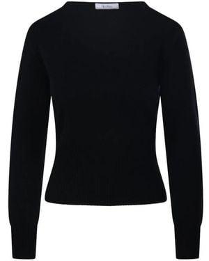 Max Mara V-Neck Knitwear - Negro