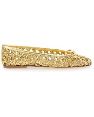 Casadei Graue ballett flache schuhe - Mettallic