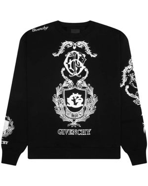 Givenchy Crest Boxy Fit Sweatshirt - Zwart