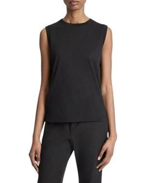 Vince Sleeveless Tops - Zwart