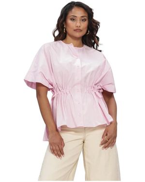 Y.A.S Overhemden ,Roze ,Yaskatta Ss Shirt