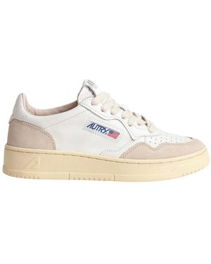 Autry Schoenen ,Wit ,Katoen Medalist 01 Low