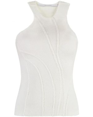 TALIA BYRE Sleeveless Tops - Blanco