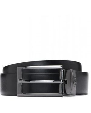 HUGO Accessoires ,Zwart ,Leer Elvio-U Riem