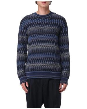 Missoni Round-Neck Knitwear - Blue