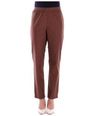 Alpha Studio Straight Trousers - Rojo