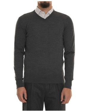 hindustrie V-Neck Knitwear - Nero