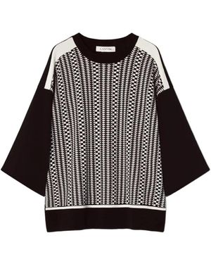 Lanvin Losvallend T-Shirt - Zwart