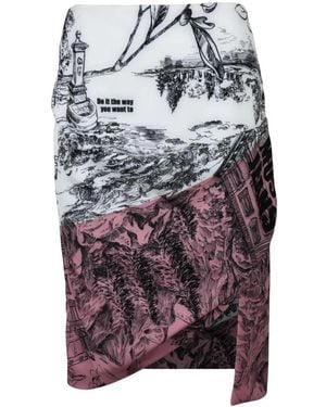 Moschino Rokken ,Veelkleurig ,Polyester Longuette Rok - Meerkleurig