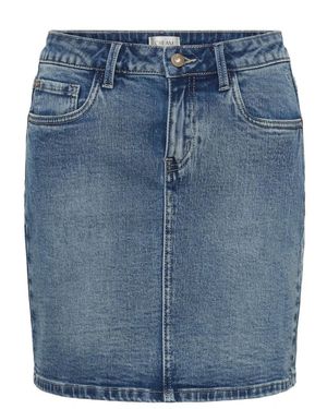 Cream Denim Skirts - Azul