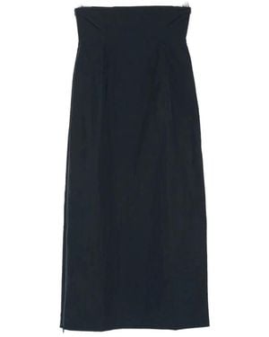 Paloma Wool Fosca Lange Nylon Rok Met Hoge Taille - Blauw