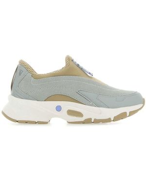 McQueen Stoff Und Wildleder Slip-On Sneakers - Blau