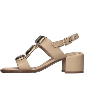 Apepazza High Heel Sandals - Natural