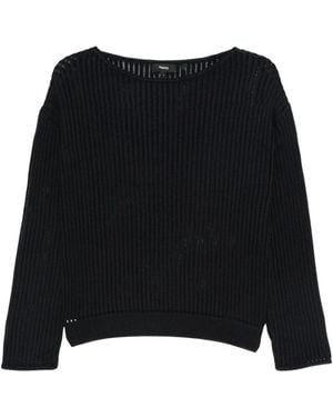 Theory Round-Neck Knitwear - Negro