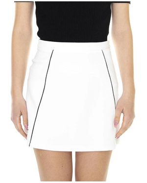Lacoste Rokken ,Wit ,Katoen Short Skirt - Zwart