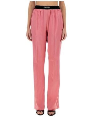 Tom Ford Straight Trousers - Rosa