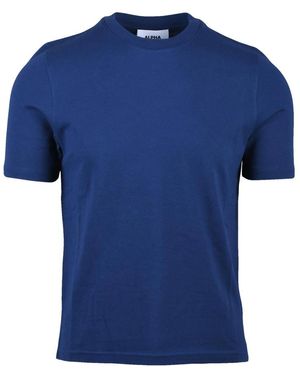 Alpha Studio Tops ,Blauw ,Katoen Tshirt