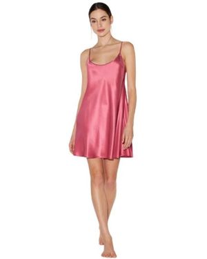 La Perla Kleedjes ,Roze ,Satijn Silk Short Dress - Rood