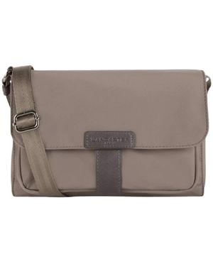 Lancaster Tassen ,Grijs ,Basic Sport 514-26 Crossbody Tas - Bruin
