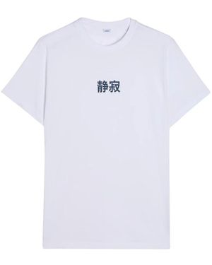Aspesi Tops ,Wit ,Katoen Graphic Print T-Shirt