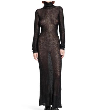 Yehuafan Knitted Dresses - Black