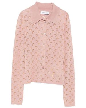Marine Serre Moon Devore Shirt - Roze