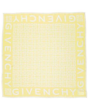 Givenchy Seidenschal Mit 4G-Druck - Gelb