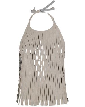 Our Legacy Tops ,Leer Cut Apron Top - Grijs