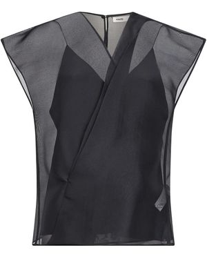 KHAITE Overhemden ,Zwart ,Blouses - Grijs