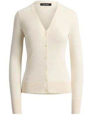 Ralph Lauren Truien & Vesten ,Katoen Katoenen Blend Vest - Wit