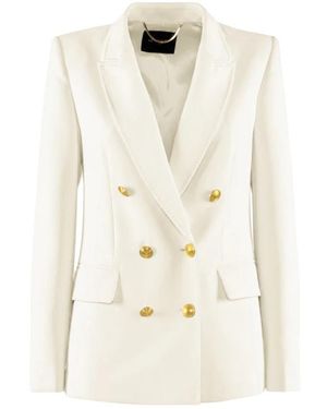 Nenette Double-Breasted Tailored Blazer - Wit