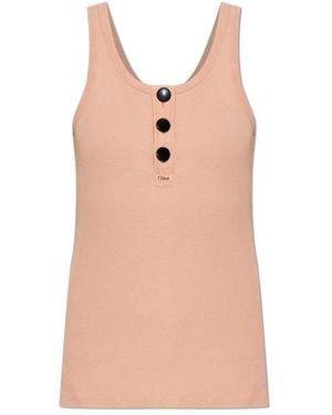 Chloé Sleeveless Tops - Pink