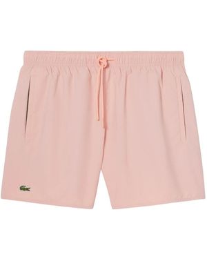 Lacoste Boxer Zwembroek Met Klein Logo - Roze