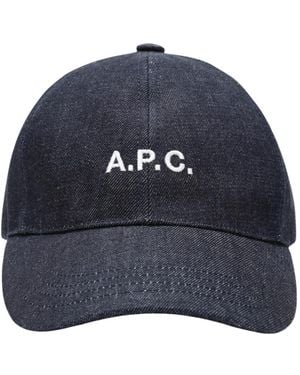 A.P.C. Charlie Baseball Cap - Blauw