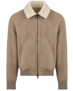 Stewart Bomber Jackets - Brown