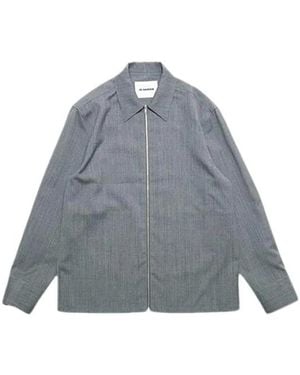 Jil Sander Jassen ,Grijs ,Light Jassen - Blauw