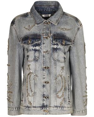 Philipp Plein Denim Jackets - Grey