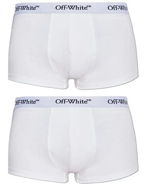 Off-White c/o Virgil Abloh Boxershorts Zweierpack - Weiß