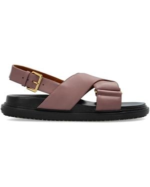 Marni Flat Sandals - Marrone
