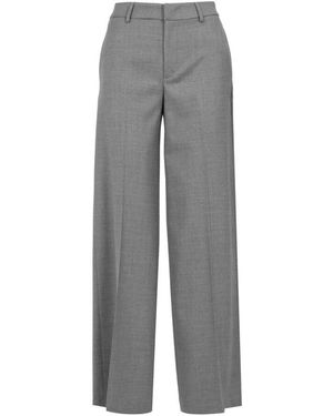 PT Torino Wollserge weite beinhose - Grau